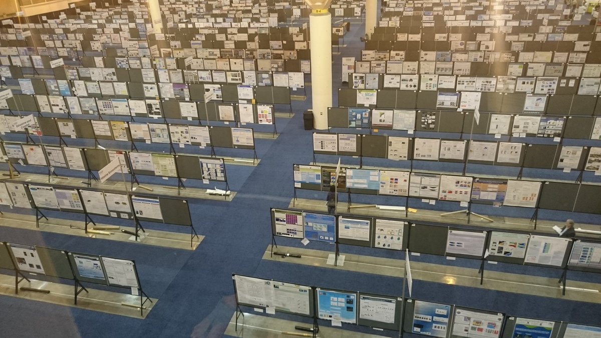 Just some of the 3000 posters on display (picture not my own, from twitter). 